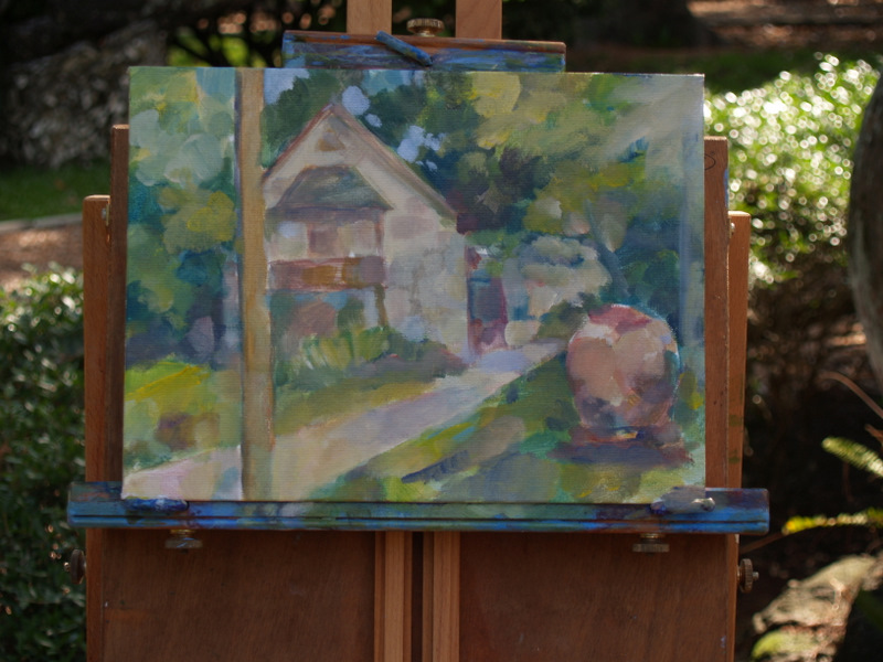 Scott's painting in progress