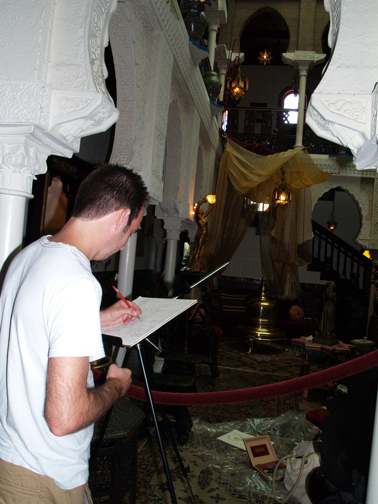 Michael making more marks