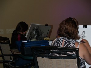 More artists at work
