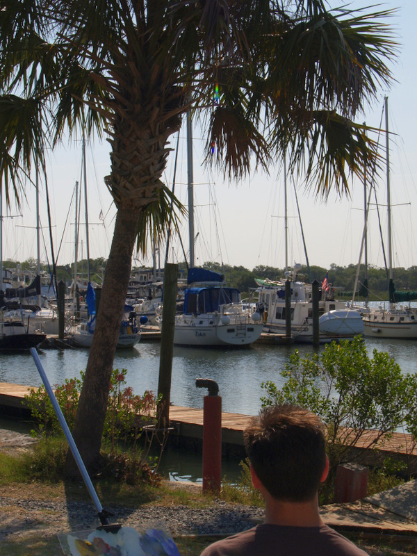 View of the marina