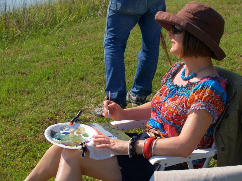 Jean with disposable palette