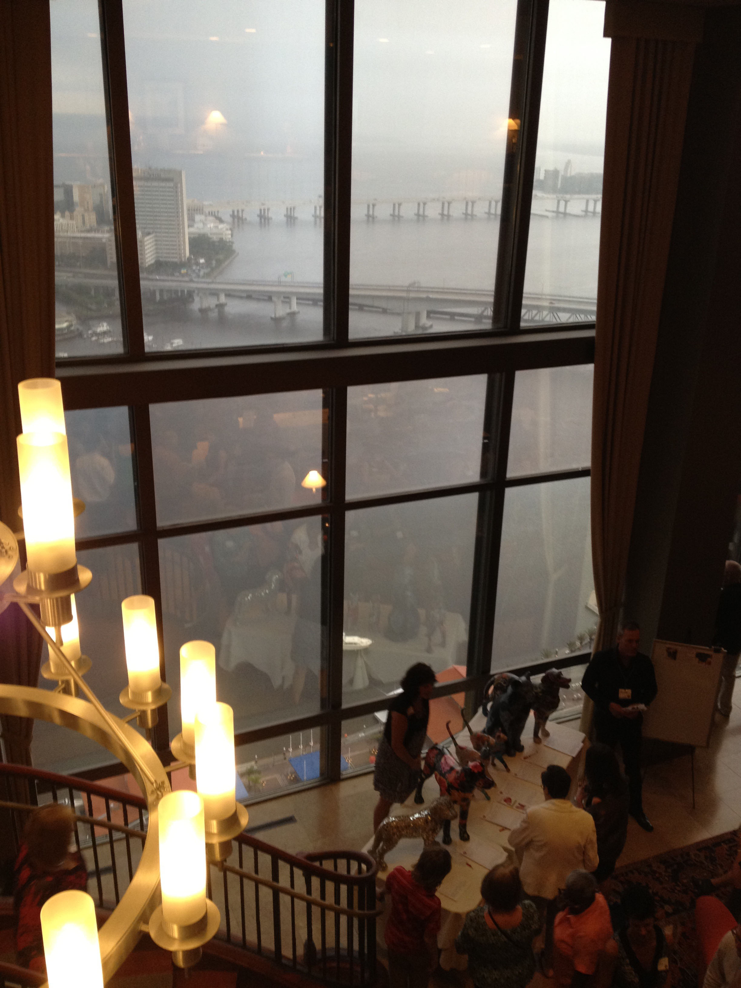 View of the city from the River Club