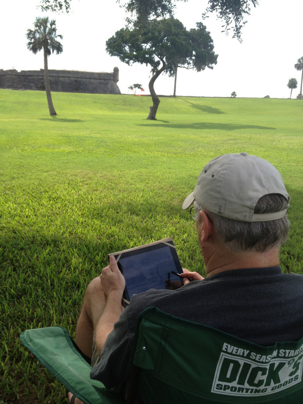 Scott iPaints in Sumi ink