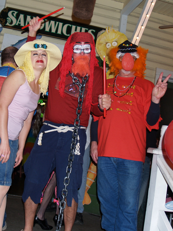 Andreas as Janice, Matt as Animal and Scott as Floyd Pepper