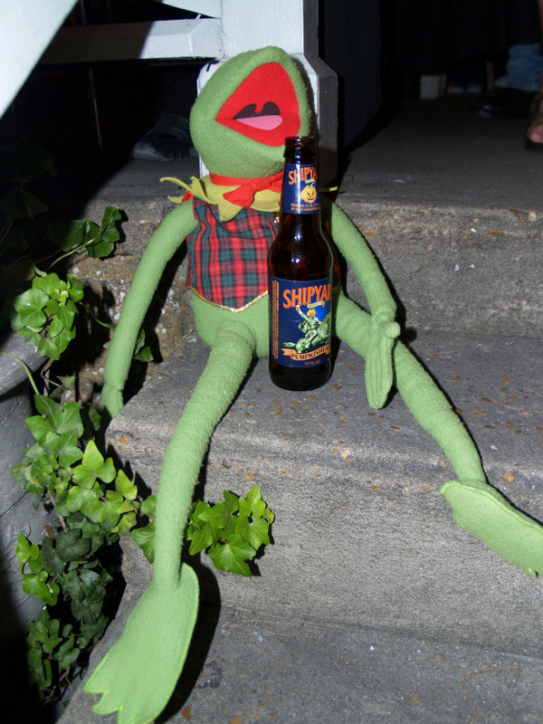 Kermit celebrates