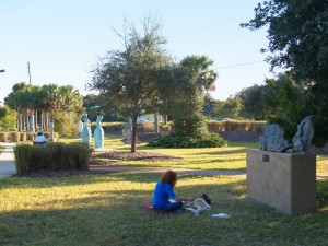 Kathleen and Jean in the garden
